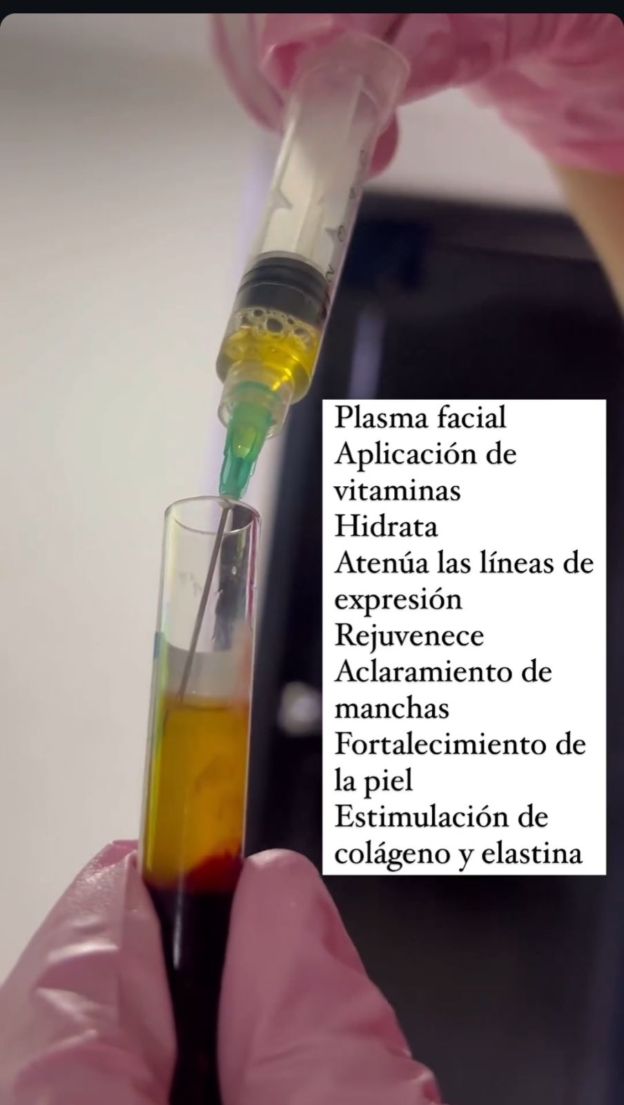 Plasma facial / Vitaminas