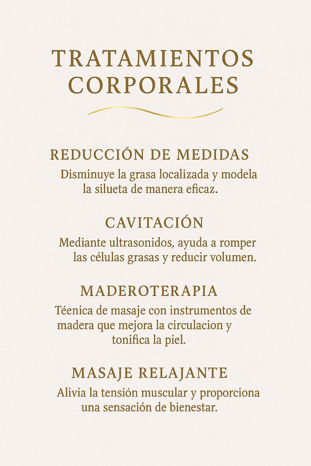 Tratamientos corporales